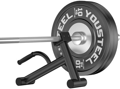 Tamisom Deadlift Jack Langhantelständer Upload 272.2 kg Deadlift Langhantel Jack Bar Rutschfester Gummigriff Geeignet zum Laden Entladen Hantelscheiben für Kreuzheben Übung Krafttraining (2)