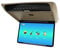 Car Overhead Monitor, 15.6 Inch Wide IPS Screen Car Roof Mount DVD Player Monitor, Flip Down Overhead Car Monitor Support HDMI, USB/SD, AV, Built in Speaker (Beige)