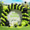Green Black Balloons, 138pcs Matte Black Lime Green Latex Balloon Garland Arch Kit for Boys Men Birthday Wedding Bridal Baby Shower Video Game Football Graduation Engagement Gaming Party Decorations