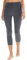 DDOBB Leggings Damen 3/4 High Waist Capri Sporthose Blickdicht Elastisch Kurze für Yogahose Fitness Zuhause Laufhose(C-Dunkelgrau, (DE42-48)=L-XL)