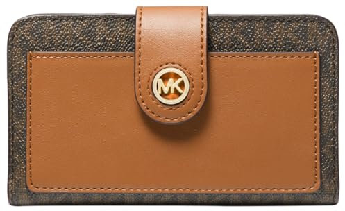 Michael Kors 32S4G0KF6B-252 MD TAB PCKT BIFOLD Women BRN/ACORN Size One Size