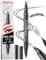 iMethod Curved Microblading Augenbrauenstift - Eyebrow Pencil 2-in-1 Dual-Ended Augenbrauenstift Micro-Gabelspitzen-Applikator & präziser Pinselspitze erzeugt natürliche Augenbrauen, Black