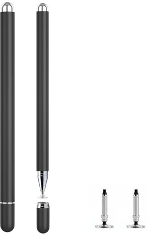 Stylus-Stift für Samsung Galaxy Tab A7/A8/A8plus/A9/A9Plus, S-Stift kompatibel mit iOS/Android/Windows und anderen digitalen Geräten mit kapazitivem Bildschirm, Schwarz, 2 Stück