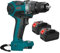 MZZYG Rotary Hammers 13mm Cordless Brushless Electric Hammer Drill 3 In1 Electric Screwdriver Wrench Rechargable DIY Power Tool For 18V Battery(2 Battery)