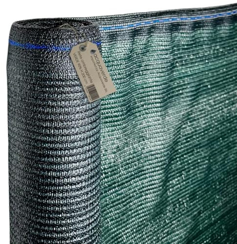 acquaverde | Rete Ombreggiante Verde 90%, h. 2 x 10 mt, Telo Ombra Oscurante per Giardino, Recinzioni, Frangisole, Privacy, Protezione Solare Resistente per Esterni