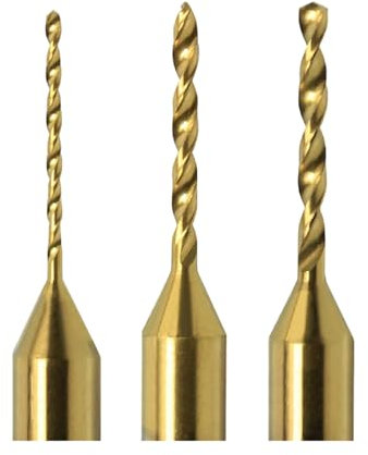 10 pièces 0.3-1.2MM titane enduit perceuse PCB foret impression Circuit imprimé carbure Micro forets CNC Dremel