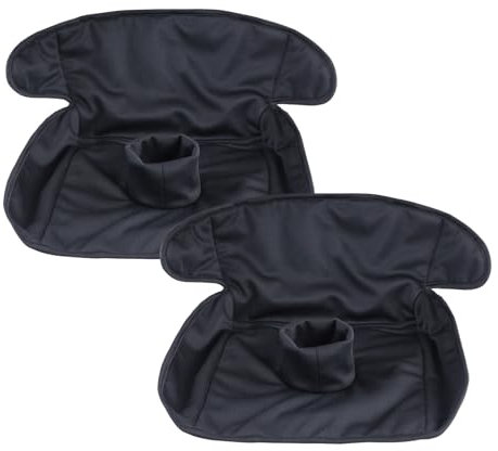Hisprout 360 Comfort Universal Kindersitz Protektor Pad für Töpfchen Training,Windel Lecks für Toilettentraining,Fit Alle Größen Autositze(Black 2pack)