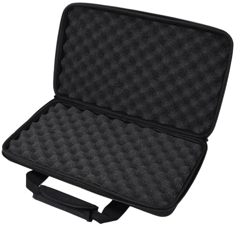 Xiuganpo DJ Controller Hülle für DDJ FLX4 400 SB2 SB3 RB, Eingebauter Pufferschwamm, Doppelreißverschlüsse, Doppelkanalcontroller, Gepolsterte DJ Controller Aufbewahrungstasche