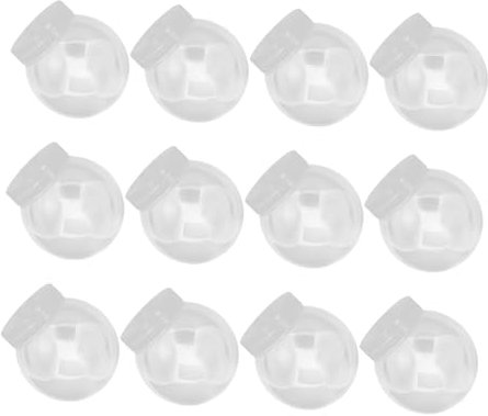 BESTYASH 12Stücke DIY Candy Globe Pack Leere Schneekugeln mit Schraubverschluss Transparente Bastelbehälter für Kreative und Dekoration für Kunstprojekte