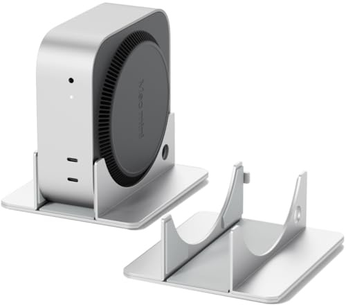 Supporto per Mac Mini M4, facile accesso al pulsante di accensione per Mac | Supporto da tavolo compatibile con Mac Mini M4/M4 Pro 2024 per un migliore flusso d'aria e raffreddamento