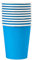 Lot de 10 gobelets jetables en papier multicolores, biodégradables, compostables, adaptés pour les fêtes, le bricolage, les festivals, les mariages, les anniversaires (bleu)