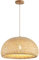 JOYINLED Rattan Pendelleuchte, 38 cm Durchmesser, Naturholz, E27 Fassung, Boho Hängelampe für Esszimmer, Wohnzimmer, Flur