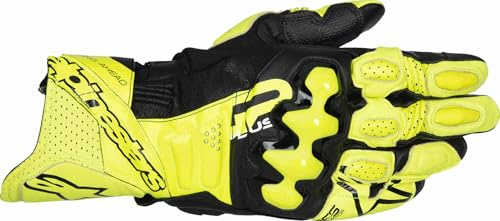 Alpinestars Gp Plus R V3 Motorrad Handschuhe, schwarz/neon-gelb, 3XL