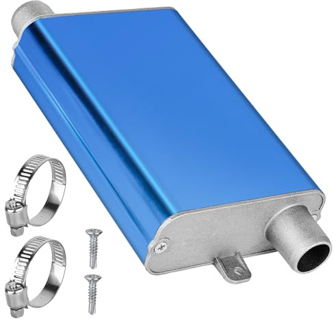 GOEDCH 24 mm Abgasschlauch Schalldämpfer: Auspuff Schalldämpfer Kit für Diesel Heizung, Schalldämpfer Standheizung aus Aluminiumlegierung, Standheizung Zubehör für Auto Auspuffanlagen