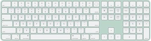 2021 Apple Magic Keyboard mit Touch ID und Ziffernblock (QWERTY Spanisch) Vert (Generalüberholt)
