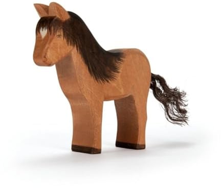 Ostheimer - 11119 - Islandpferd Hrokur, Holz, Handarbeit, 12,2cm x 11,9cm x 3cm