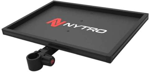 Nytro Connet-It Nytro Side Tray 400 | Match Fishing Bait Tray with Lightweight, Single-Knuckle Design | Dimensions 41cm x 32cm | Supplied with 25mm and 30mm Leg Inserts | Code 21000001