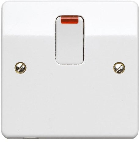 Mk K5423WHI 20A Double Pole Switch with Neon