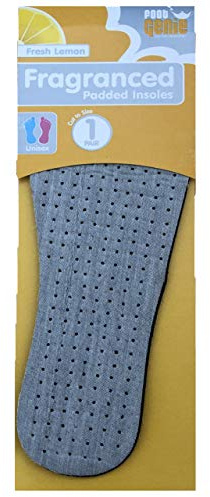 Foot Genie Fragranced Lemon Insoles (Fresh Lemon) 1 Pair (Pack of 8)