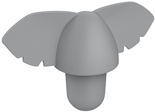 COOKUT 18-Piece Elephant Bottle Stopper, Grey