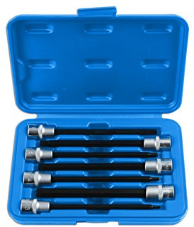 Laser 6995 Extra Long Hex Socket Bit Set 3/8D 7pc