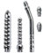 Adamlover Kit de Enema de metal con manguera de ducha de mano de 5 pies para kit de limpieza colónica, Straight, 3 cabezales de estilo.