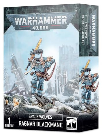 Games Workshop - Warhammer 40.000 - Space Wolves: Ragnar Blackmane, Schwarz