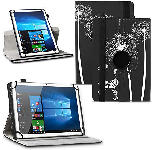NAUC Universal Tablet Schutzhülle für 10 10.1 10.3 10.4 10.5 11 Zoll aus Kunstleder Hülle Tasche Standfunktion 360° Drehbar Schutz Cover Case, Farben:Motiv 12