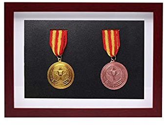 Präsentationsrahmen für Medaillen aus Massivholz, für Kriegsmedaillen, Militär, Sport, Sammlung, Foto-Gedenkkarten, Marathon-Karten.