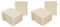 Betz Lot de 20 Gants de Toilette Premium Taille 16x21 cm 100% Coton Couleur Sable