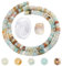SUNNYCLUE 1 Box DIY Stretch-Armbänder Bastelset Mit 1 Strängen Amazonit Jaspis Heishi Disc Rondelle Spacer Beads & 1 Rollen Elastischer Elastischer Perlenfaden Für Die Schmuckherstellung