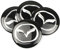 DBFDAQ 4 StüCk Radnabenkappen Radkappen Aufkleber, für Mazda Atez 6 Gh Gg Gi 3 Angksela Bk CX 5 4 7 8 56mm Auto Radmitte Felgenabdeckung Styling ZubehöR with Logo, Black