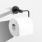 SARIHOSY Bathroom Toilet Roll Tissue holder with Shelf, Self Adhesive Bathroom Shelf, Wall Mounted Toilet-roll Holders, Black Brushed Steel Toilet Roll Holder