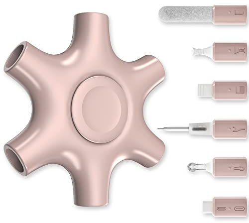 Handy Reinigungsset, Reinigungsset für Phone, All-in-OnePhone Reinigungsset für Ladeanschluss Typ C, unzuverlässige Ladeverbindung mit Bürste reparieren, Reinigungsspachtel