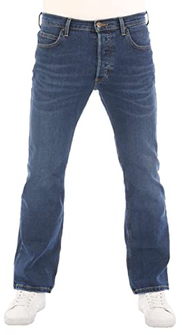 Lee Jeans Herren Stretch Bootcut Denver Jeanshose Hose Denim w33, Farbe: Aged Alva, Größe: 33W / 36L