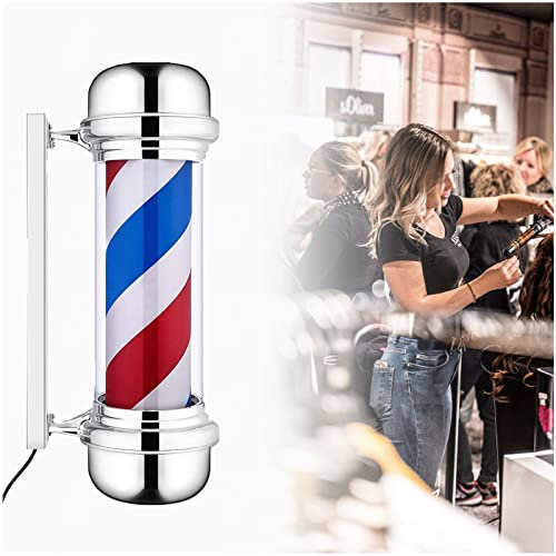 VVLXRIC Poste Giratorio De Barbero , Adecuado Para IluminacióN Exterior E Interior Poste Barbero , DecoracióN De BarberíA Poste De Barbero Led JYT13 ,C