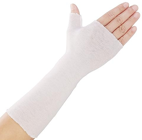 Willcom Stockinette - Guide per il polso, 10 pezzi, comode calze per braccio, fodera per la pelle, morbidi involucri