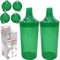 DR. BONE'S THERAPEUTICS ® Set of 2: Green, Wide Spout, Feeding Beakers. 250ml with Graduated Measurements and Adjustable Flow Lid - Autoclavable, Microwave Safe Spill-Proof & Leak Prevention