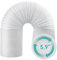 AGPTEK Tuyau Climatiseur Mobile 15CM Diamètre, Sens Direct Tuyau Évacuation Universel 5,9'' Tube d'Aération AC Flexible PP Tube de Ventilation Échappement Kit Extracteur d'Air-Ajustable 28-150CM