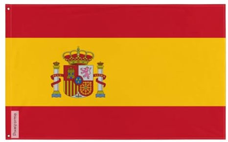 Pixelforma Bandera España Varios tamaños de poliéster 1. Sin ojales, 60 x 90 cm