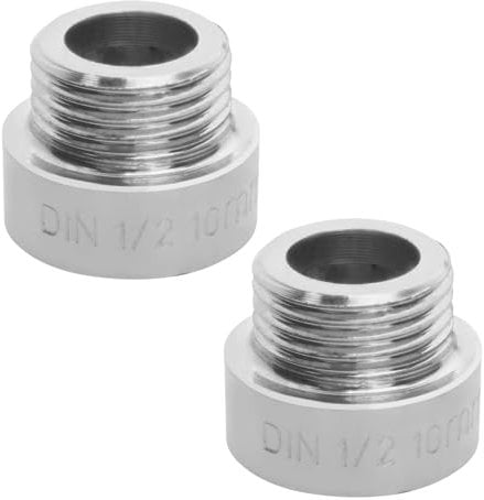 Be In Your Mind 2pcs Brazos de Extensión de Cabezal de Ducha de Acero Inoxidable 201 G1/2 Rosca Macho A Hembra 20mm de Longitud Accesorio de Tubería Extensor de Cabezal de Ducha