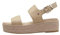 Tommy Hilfiger Sandali Espadrillas con Zeppa in Corda Beige