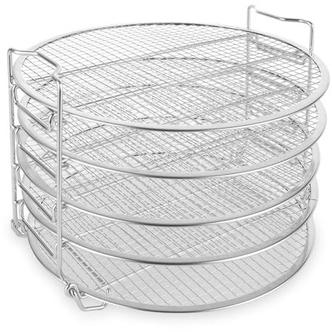 LOYORTY Dehydrator Rack For Ninja Foodi Accesories, Stainless Steel Stand Accesories, Dehydrator Stand With 5 Stackable Layers, Compatible with Instant Pot 8 Quart, Pressure Cooker and Air Fryer