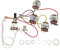 Be In Your Mind 1 Set Humbucker Lötfreies Gitarren Vorverdrahtungskabelbaum Kit 2V2T mit 500K-Potis Und 3-Wege Kippschalter Kompatibel mit Epi LP Standard Series