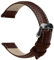 OcioDual Bracelet, Montre Connectée Homme en Cuir Marron Foncé/Fil Blanc 22mm, Bracelets de Montres, Bracelet Montre Femme, Bracelet Montre Connectée à Dégagement Rapide, Bracelet Montre Homme