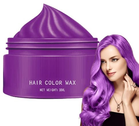 Temporäres Haarfärbewachs - Sofortiges Haarfärbemittel, Haarwachs Haarfärbemittel Schlamm Für Männer Frauen Und Jugendliche, Leicht Auszuspülende Haarstylingcreme, Natürliche Inhaltsstoffe, 30 G