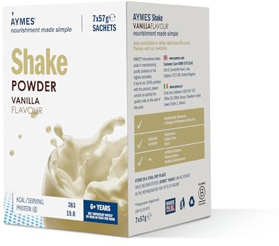 AYMES High Protein Shake - Vanilla - 42 Servings | High Protein Nutritional Powder, Milkshake-Style, Gluten Free, Vegetarian, Halal & Kosher
