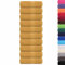 vidaXL Gästetücher 10 STK. Golden 30x50 cm 360 g/m² 100% Baumwolle, Gästehandtuch, Badetuch, Badetuch-Set, Handtuch, Gesichtstuch, Handwaschlappen
