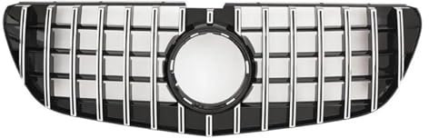 YSQIFBABD Rejillas Frontales de Radiador para Mercedes para Benz para Vito W447 2014-2019 Parachoques Delantero Estilo GT Parrilla Negro Brillante Tuning Delantero Rejilla(Plata)