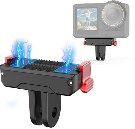 HAFOKO Osmo Action Quick-Release Adapter Mount Compatible with DJI Osmo Action 5 Pro/4/3 for Fast Switching, Fits Tripods, Selfie Sticks, Vlogging, Cycling & Motorcycle Accessories